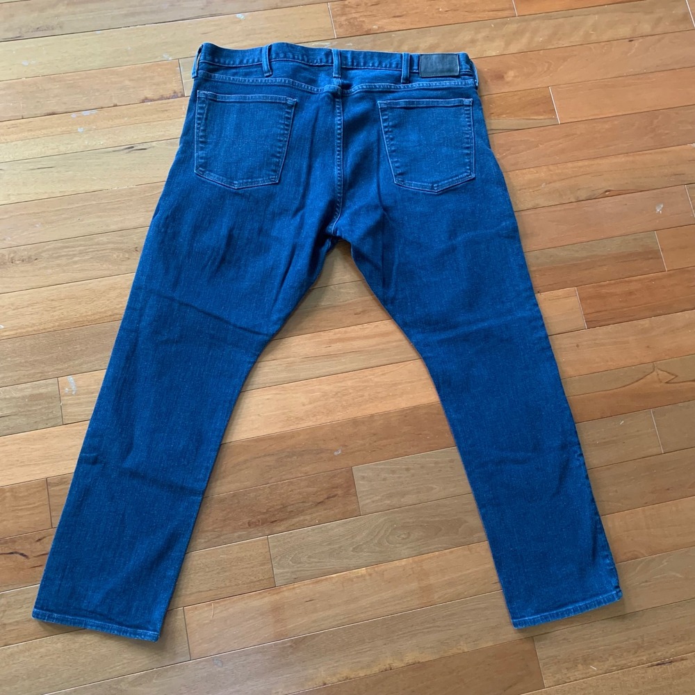 Polo Ralph Lauren 40x30 Jeans Dark Wash Excellent Straight Leg Denim‎ Pants - Picture 2 of 10